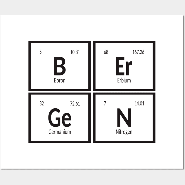 Bergen City Table of Elements Wall Art by Maozva-DSGN